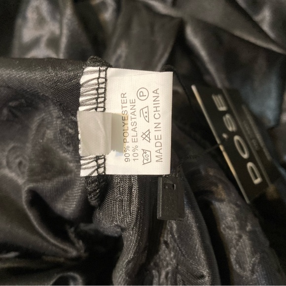 🎃NWT DOSE black sleeveless maxi  gothic 3 different fabrics dress XL - Picture 14 of 16